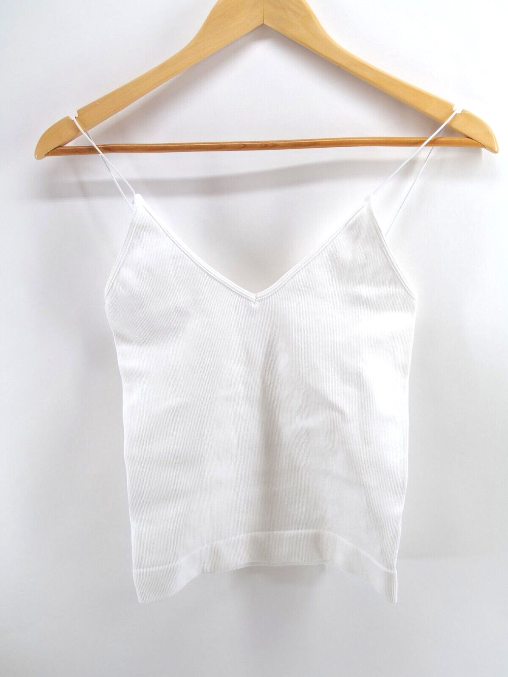 SLEEVELESS TANK TOP MEDIU MAURA WOMENS STRETCHY WHITE